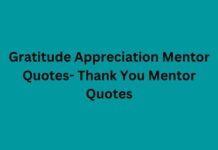 Gratitude Appreciation Mentor Quotes- Thank You Mentor Quotes Gratitude Appreciation