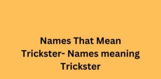 Names That Mean Trickster