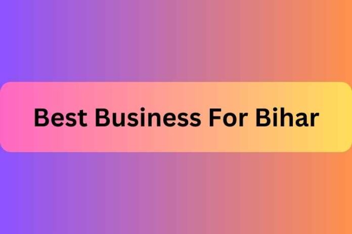 Best Business For Bihar