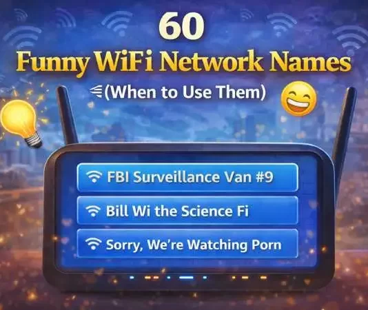 60 Funny WiFi Network Names (With Exactly When to Use Them) 60 Funny WiFi Network Names